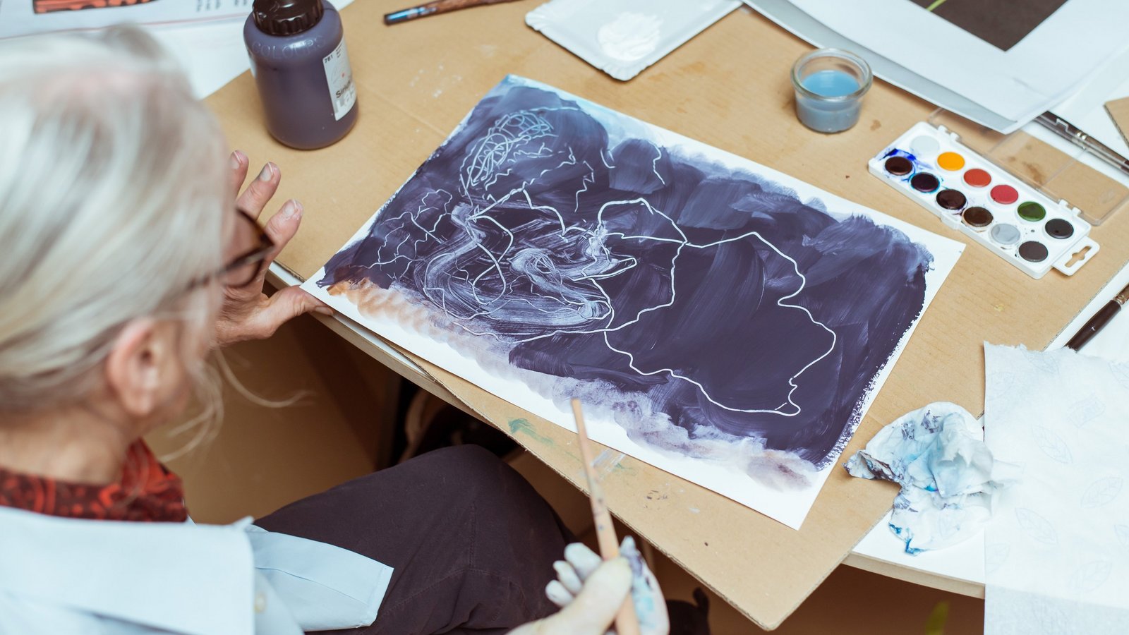"Gemeinsam aktiv" im Atelier