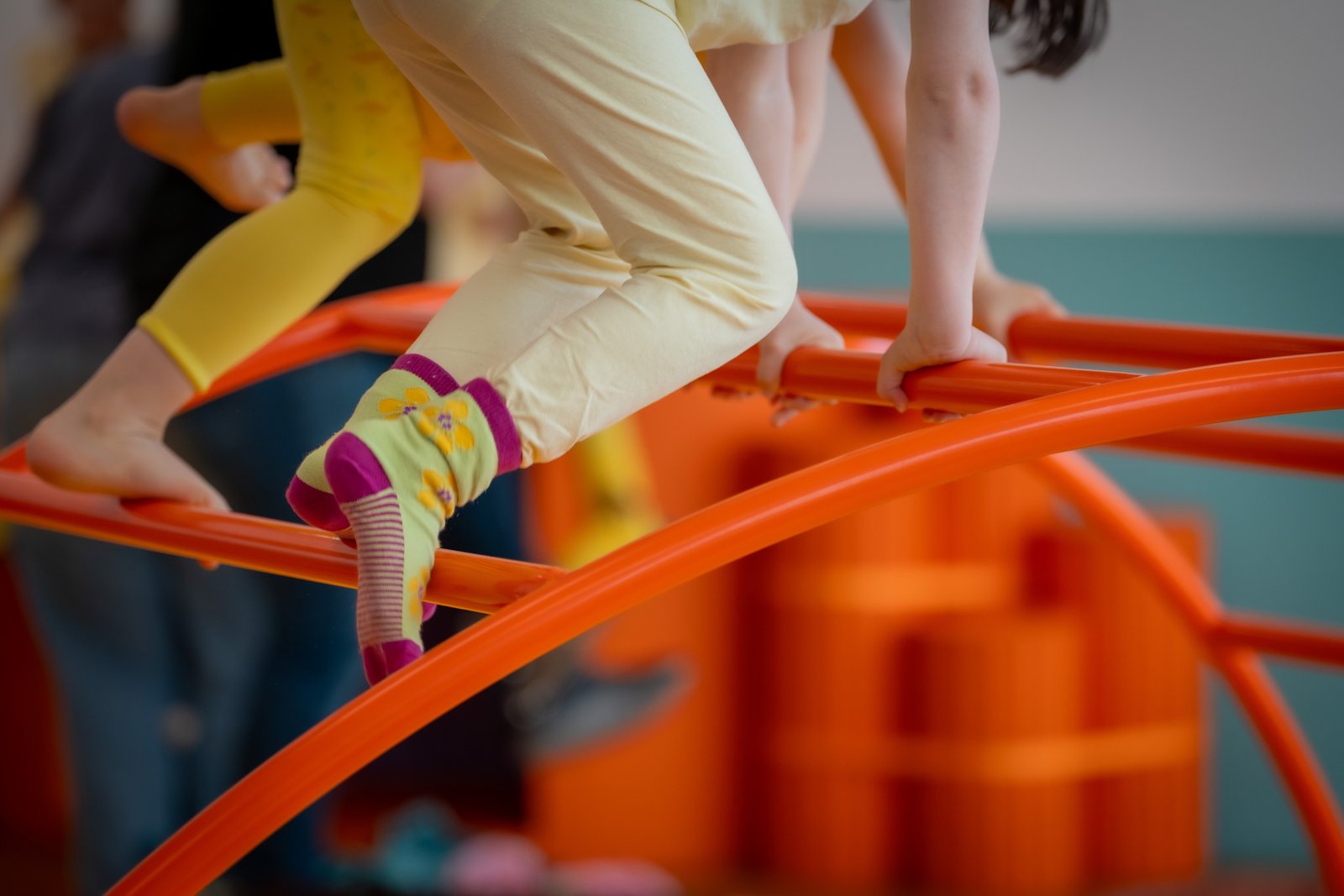 Children playing in the exhibition «CaccHho CucchhA»