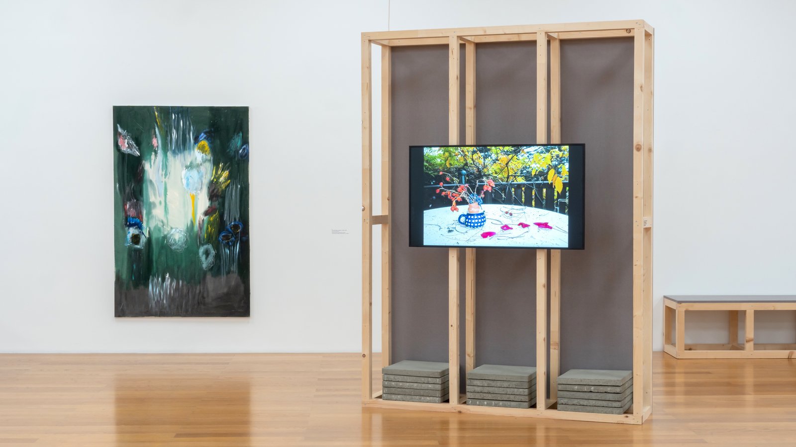 View of the exhibition "In the Context of the Collection: Evi Kliemand. Walking on Water"