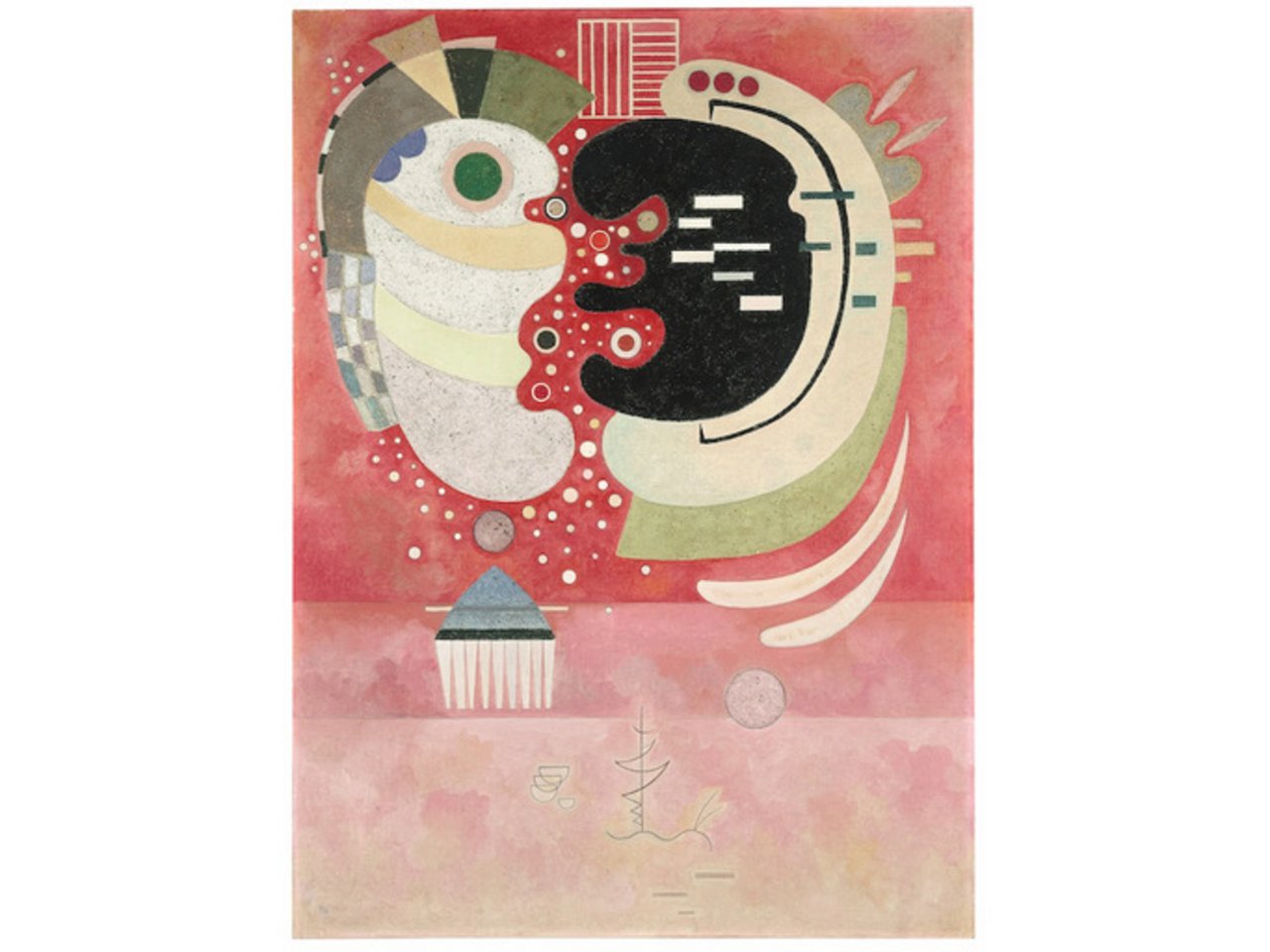 Ansicht der Arbeit «Entre Deux (Zwischen Zweien / In Between)» von Wassily Kandinsky