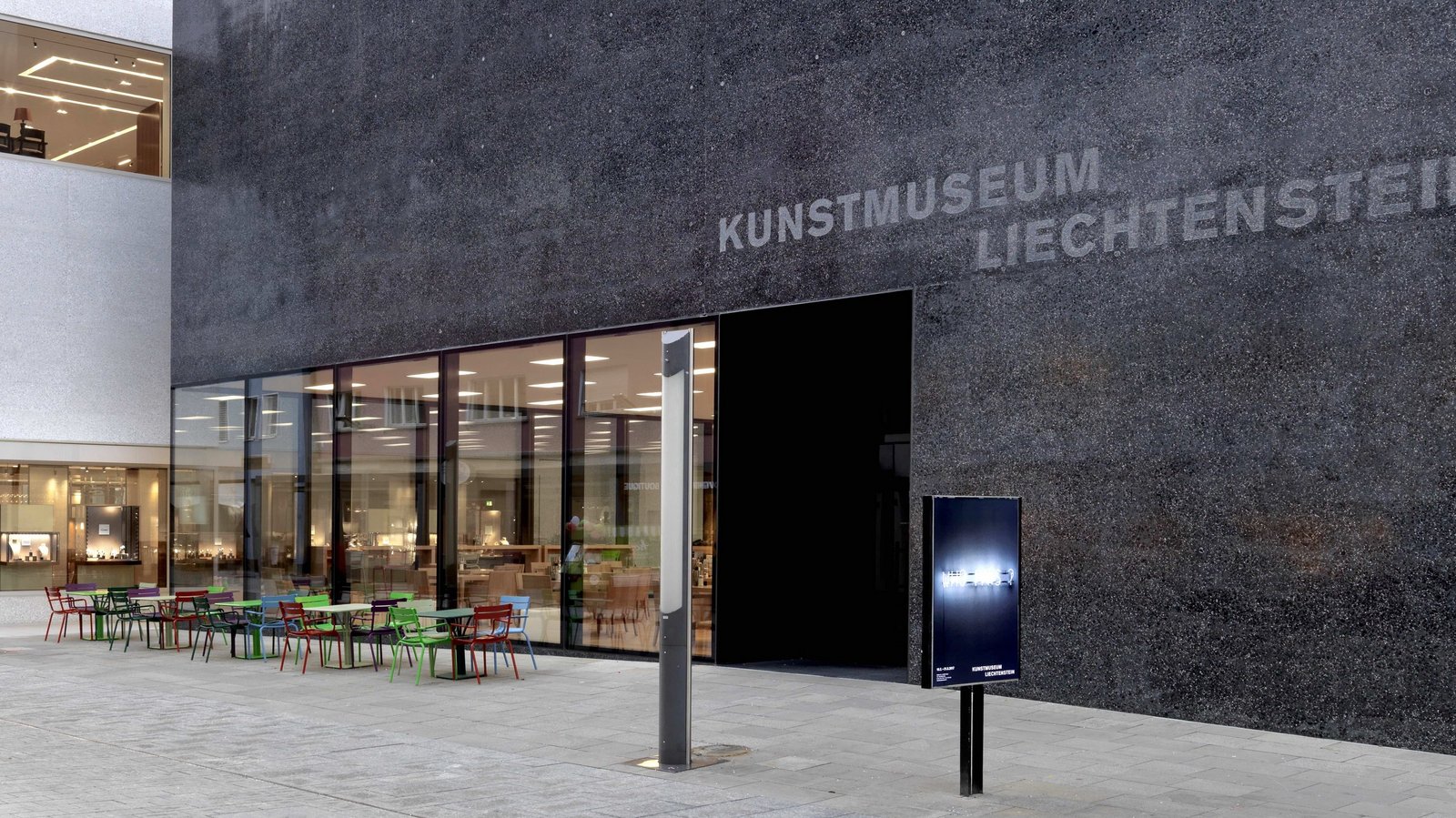 Detail einer Aussenansicht des Kunstmuseum Liechtenstein