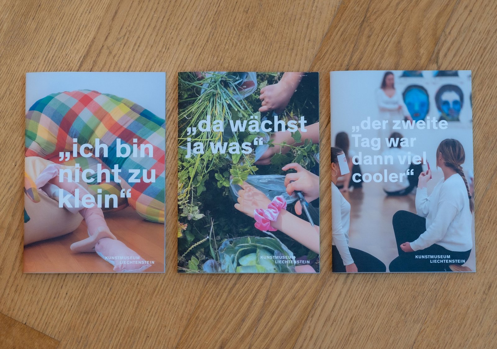 Die drei ersten «Hefte zur Kunstvermittlung» als Set