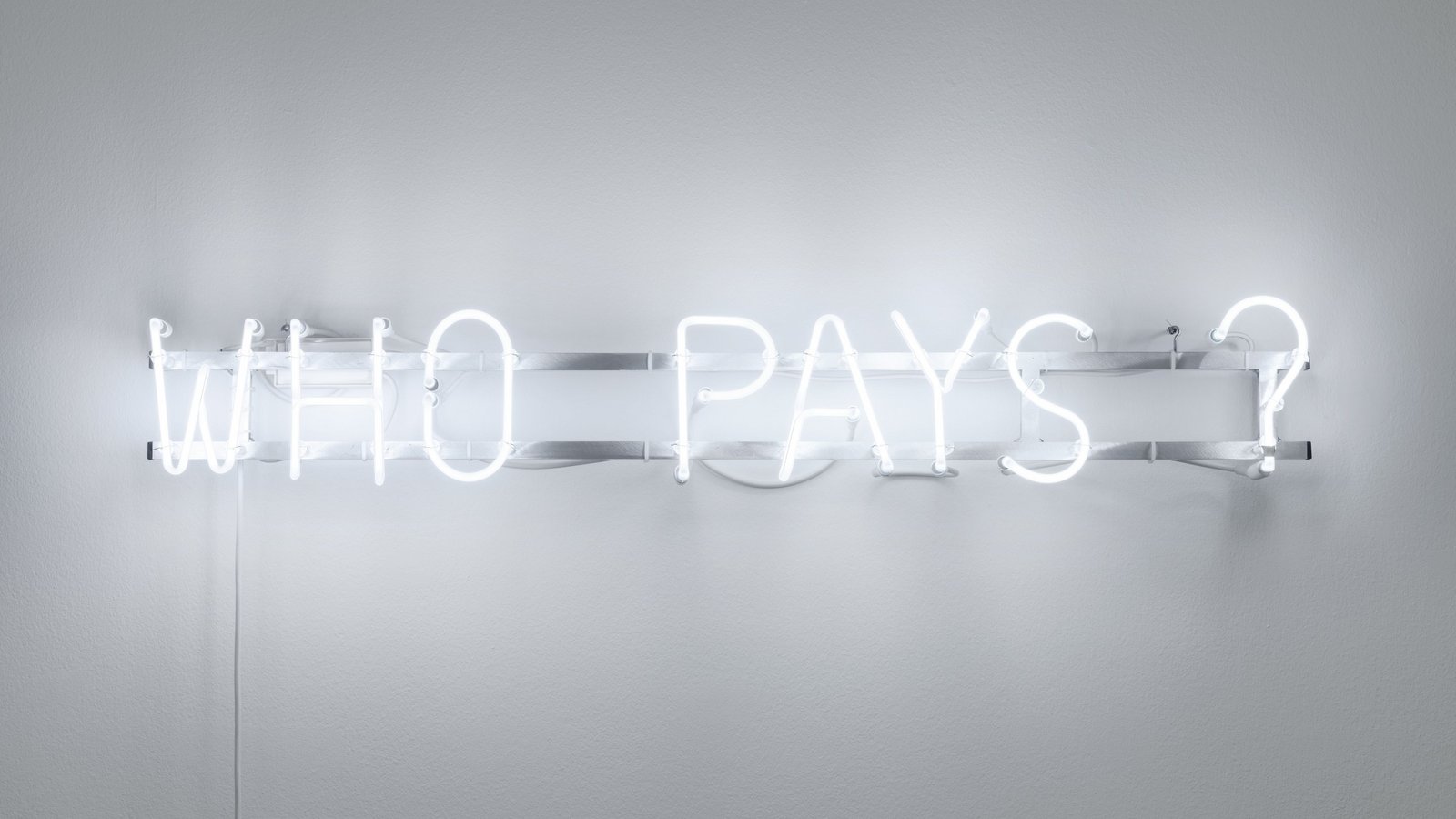 Abbildung der Arbeit «Who pays?» von RELAX (chiarenza & hauser & co)