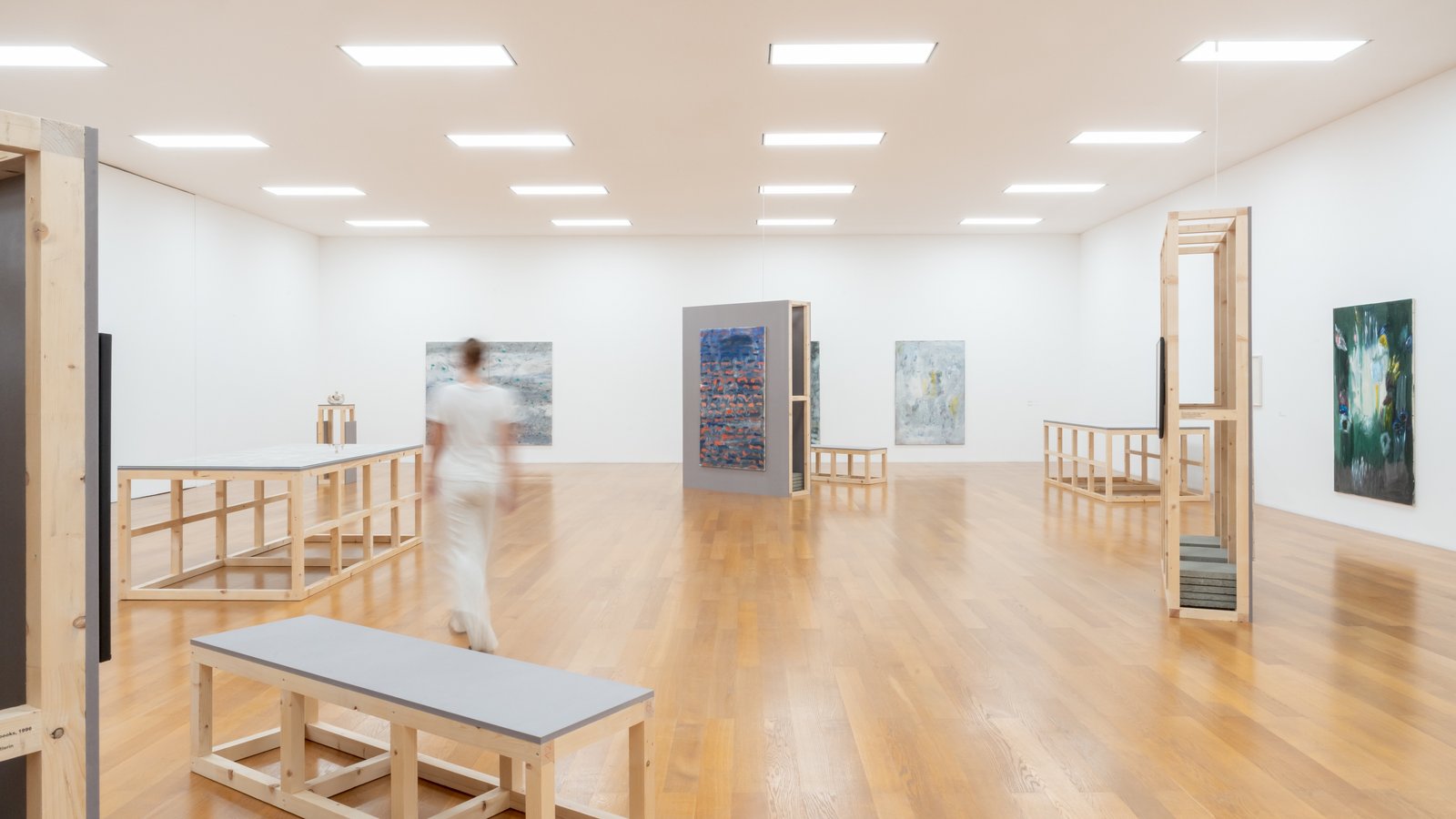 View of the exhibition "In the Context of the Collection: Evi Kliemand. Walking on Water"