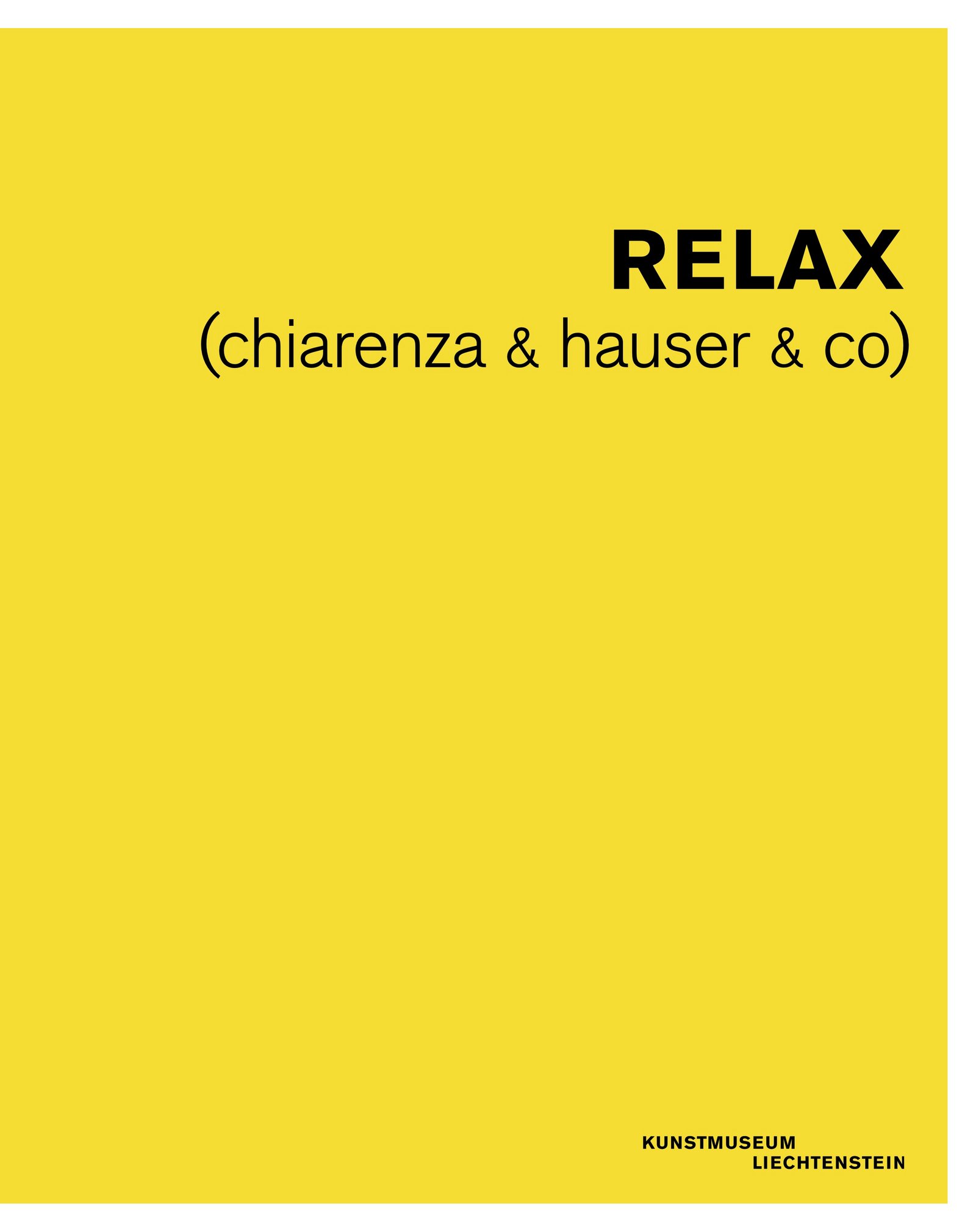 Cover der Publikation «RELAX (chiarenza & hauser & co)» (from the collection 14)